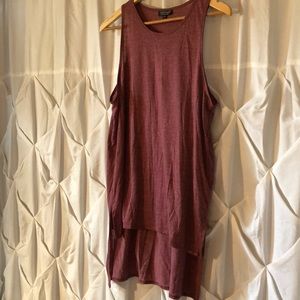 Topshop high low tank